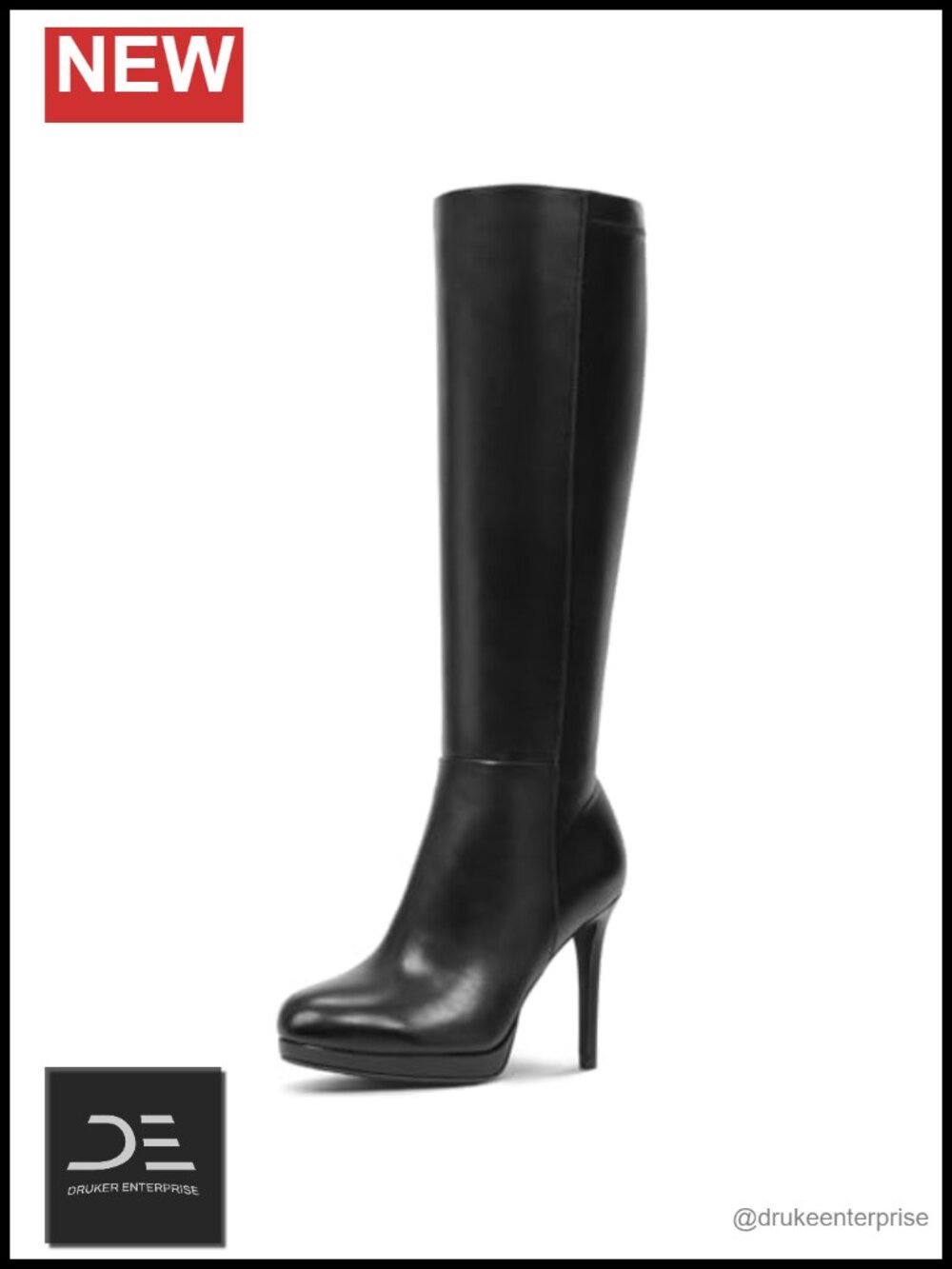 Knee High Platform Boots Suede Pointed Toe Stiletto Heel Fall Winter